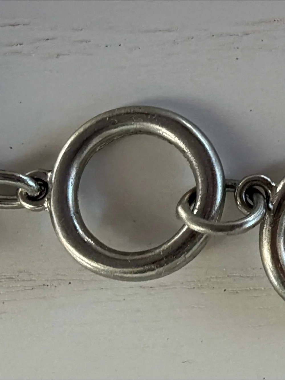 Starfish Link Bracelet in Antique Silver Tone
